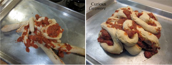 来自Curious Cuisiniere的猴子大脑(披萨猴子面包)#万圣节gydF4y2Ba