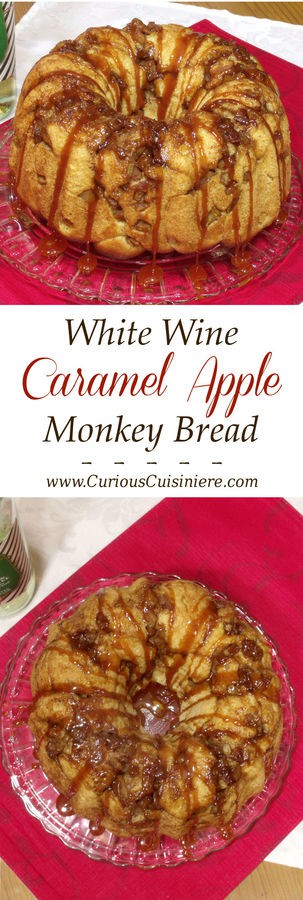 不只是任何焦糖,白葡萄酒焦糖酱将这种肉桂和苹果猴面包带到了全新的水平。保证是假日早午餐或甜点的完美食谱!|m.jamahire.com.G.ydF4y2Ba