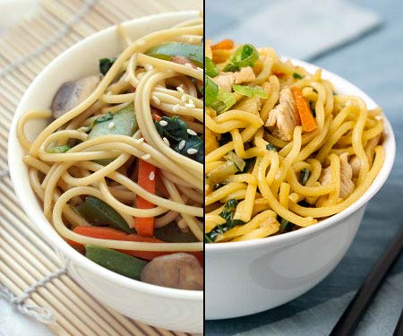 Chow Mein和Lo Mein之间有什么区别？