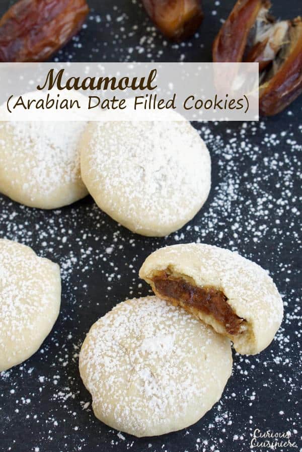 Maamoul Cookie在你的嘴里融化，含有糖的含量低但味道浓郁的曲奇饼。| www.CuriousCuisiniere.com