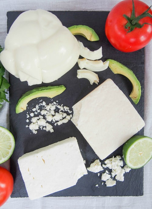 墨西哥奶酪的垂直分布。