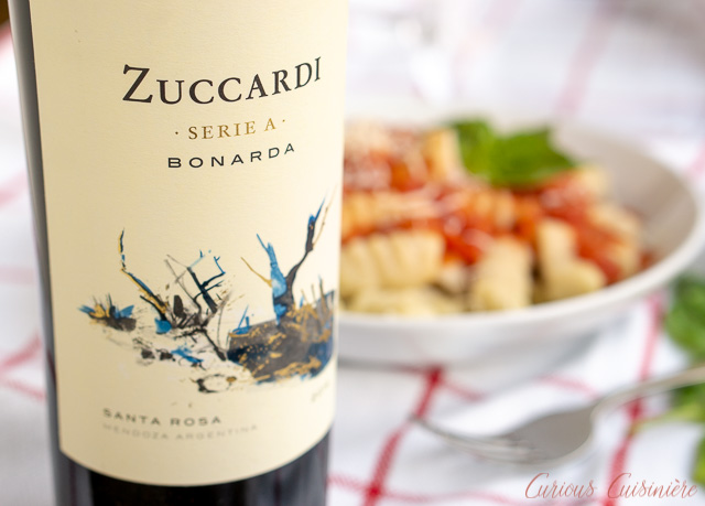 Zuccardi Serie A Bondara葡萄酒搭配阿根廷Noqui con Tuco番茄汤圆| www.CuriousCuisiniere.com