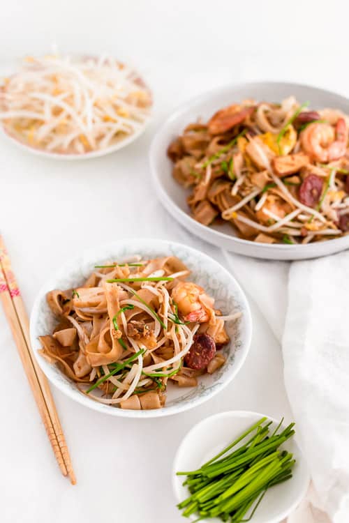 马来西亚炒米粉 - 夏尔·凯威 - 用豆芽,米粉和虾