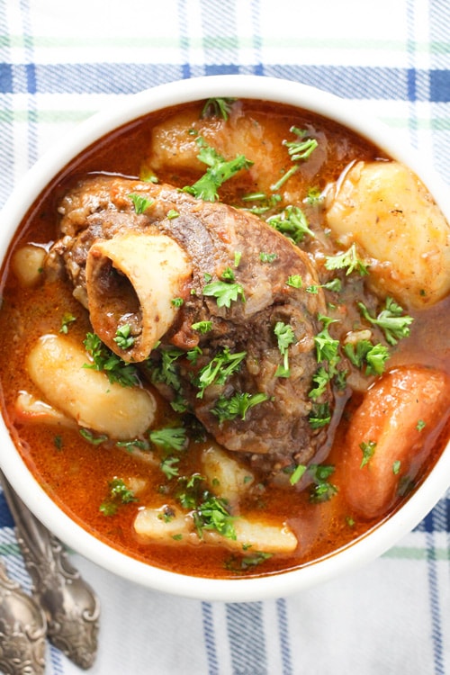 喀什拉马(亚美尼亚炖羊肉),用羊骨头炖
