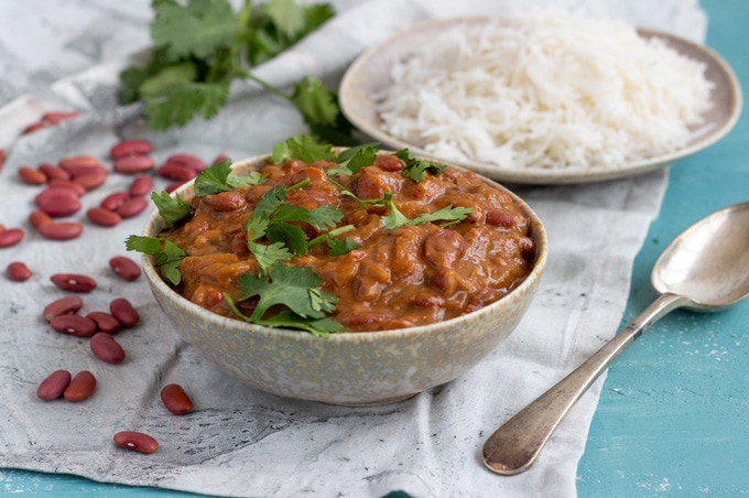 Rajma Masala(北印度芸豆咖喱)配米饭