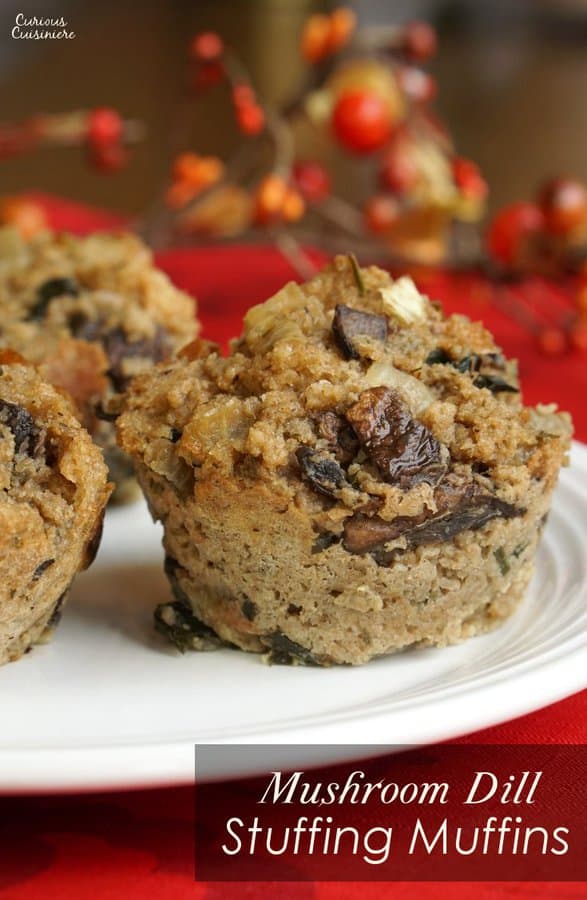 大家都知道脆皮是馅料中最好的部分。有了我们的莳萝和蘑菇馅儿松饼，每个人都能尝到酥脆的蘑菇馅儿的美味。| www.CuriousCuisiniere.com