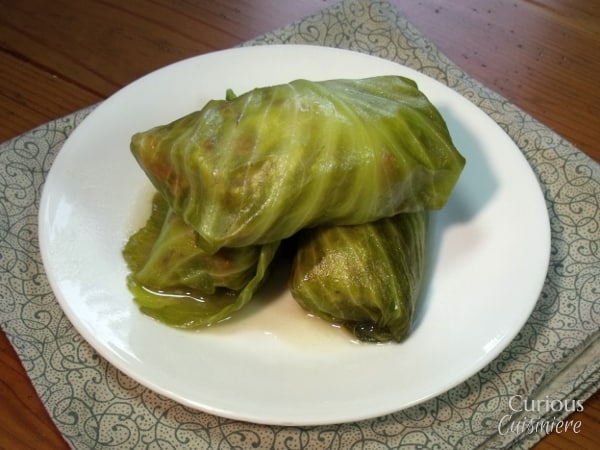 咸牛肉卷心菜卷|好奇的烹饪