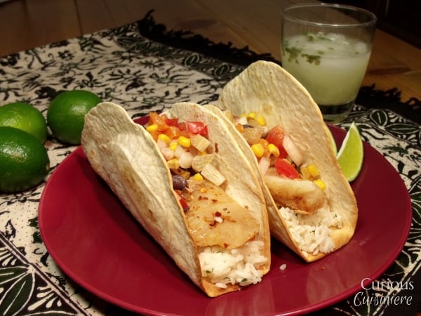从好奇Cuisiniere石灰莎莎FishTacos