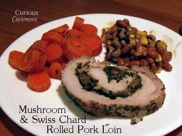 来自好奇厨艺店的蘑菇和瑞士甜菜猪肉卷gydF4y2Ba