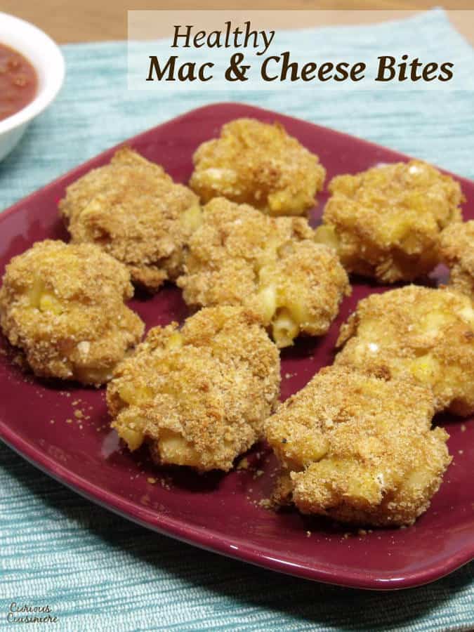 你绝对猜不到这些烘焙健康通心粉和奶酪的秘密成分!它们是美味的，没有负罪感的零食!| www.CuriousCuisiniere.comgydF4y2Ba