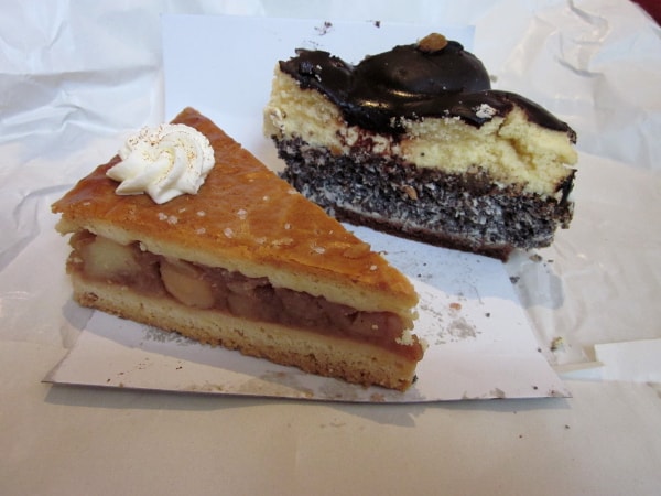 苹果蛋糕和罂粟种子蛋糕