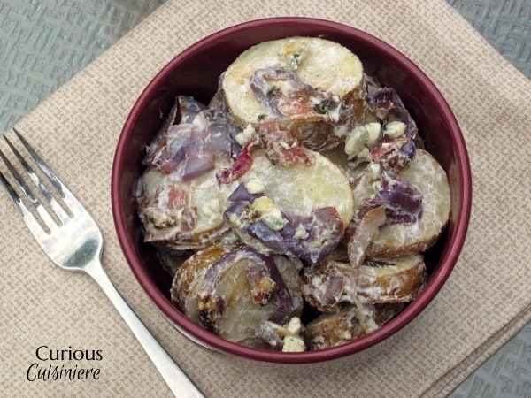 来自好奇烹调的红色，白色和蓝色土豆沙拉#picnic＃july4th #recipes