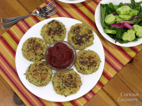 Quinoa Zucchini馅饼来自好奇烹饪G.ydF4y2Ba