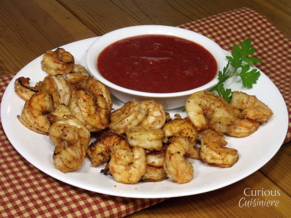 烤虾与血腥的玛丽垂度来自好奇的烹饪＃10daysoftailgate