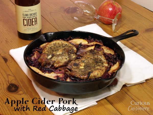 Apple Cider Pork with Red Cabbage from Curious Cuisiniere #winePW苹果酒猪肉与红卷心菜来自好奇Cuisiniere #winePWgydF4y2Ba