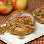 Apple Bourbon Lived Pork Sliders {Crock Pot} #sundaysupper
