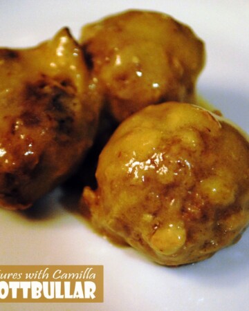 Svenska Kottbullar（瑞典肉丸）由Camilla的烹饪冒险