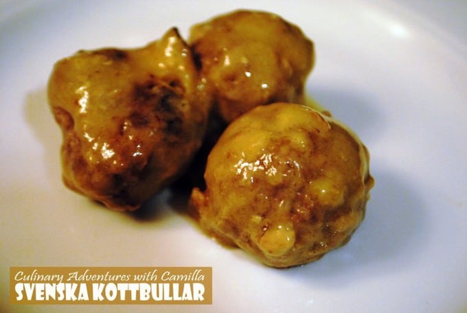 Svenska Kottbullar（瑞典肉丸）由Camilla的烹饪冒险