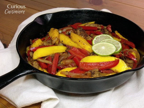 来自好奇烹饪的芒果石灰fajitas