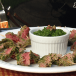 尼加拉瓜牛排串配Chimichurri烤肉gydF4y2Ba