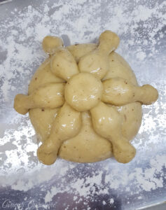 为墨西哥死面包节准备的生面团