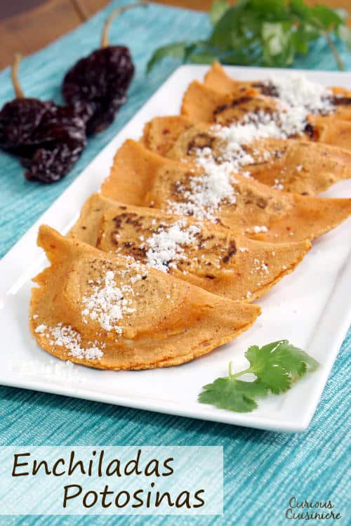 他们可能看起来不像“经典”Enchiladas，但这些Enchiladas Potosinas的辣味季节性面团使它们成为独特而美味的款式。|m.jamahire.com.