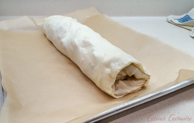 制作德国Apfelstrudel Apple Strudel |好奇的烹饪