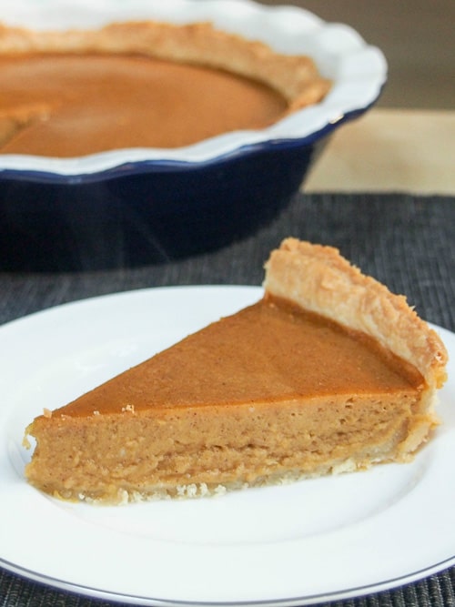 一块经典的南瓜派。