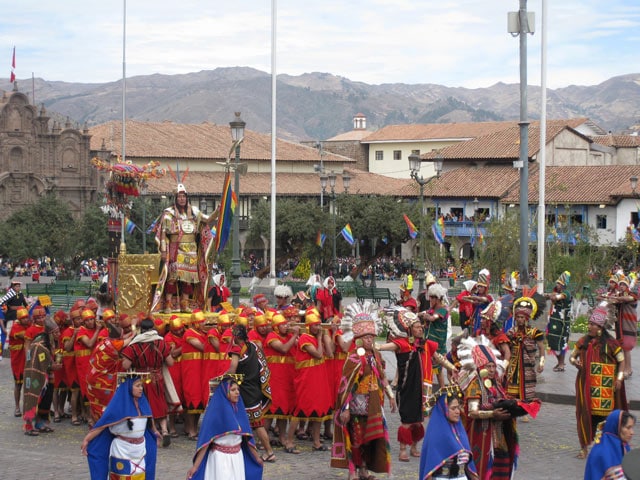 INTI RAYMI，INTI的INTI庆祝活动，INCA阳光下的上帝