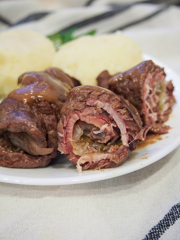 德国牛肉肉饼切开